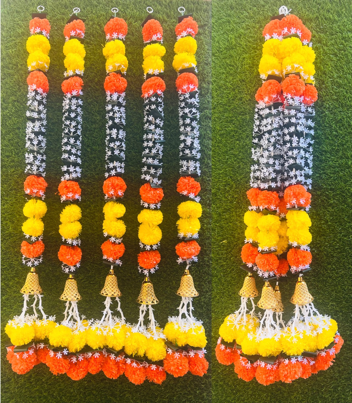 Artificial Marigold Decor Strings